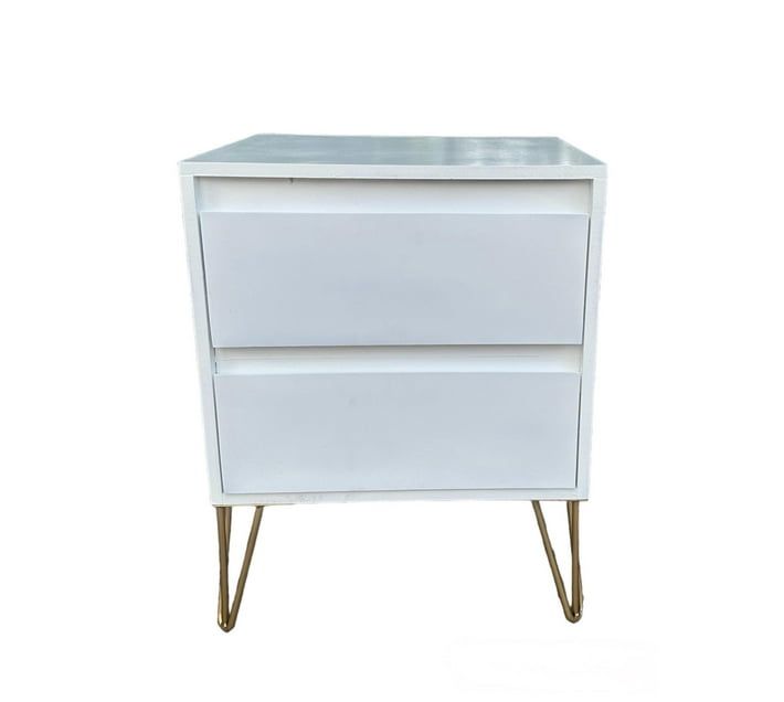 2 Drawer White Pedestal