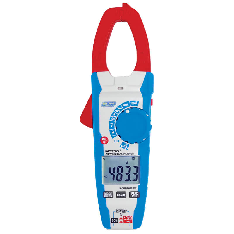 1000A AC True RMS Clamp Meter (MT770) - Major Tech