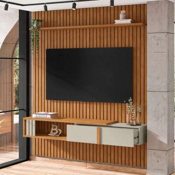 Nassau Slatted Panel With 1 Drawer