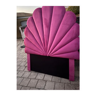 Mermaid-Inspired Tufted Velvet Headboard - Single