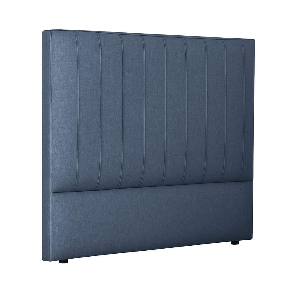 Liora Upholstered Linen Headboard King Linen Indigo
