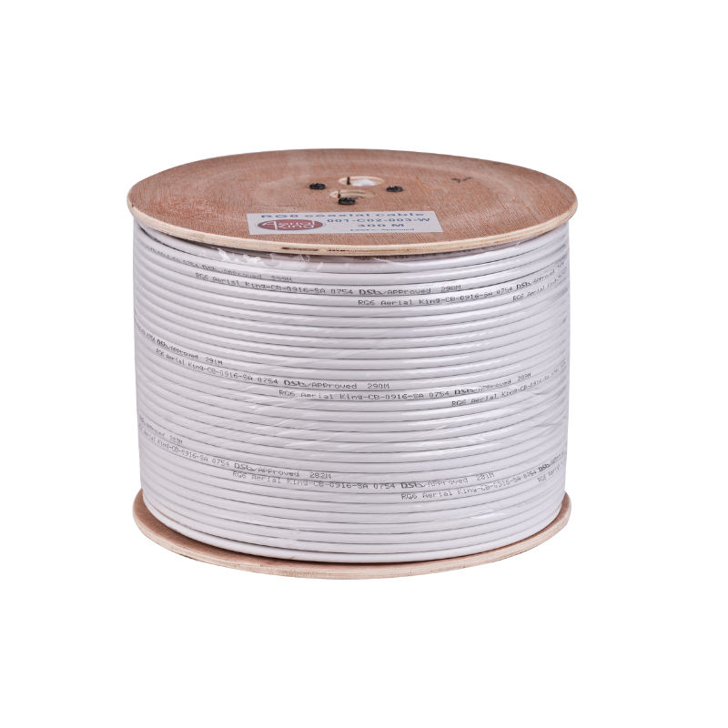 Cable RG6 White (300m) 64 Braid