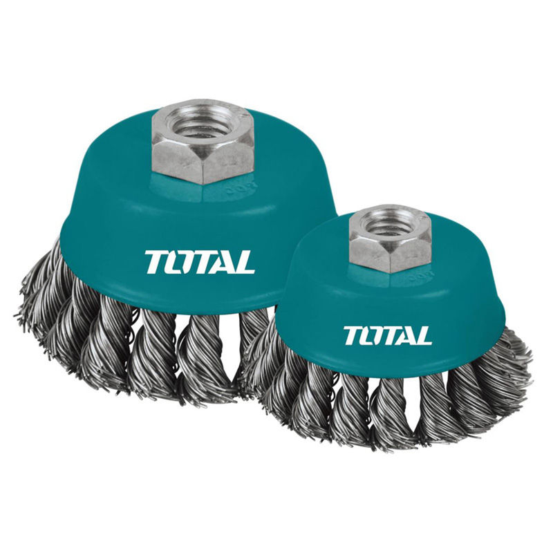 Total Tools 5 Pcs Circular Grinding Wire Brush 75mm