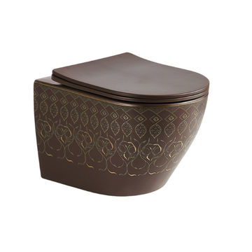 WALL HUNG TOILET - AZALEA - MATT BROWN ART