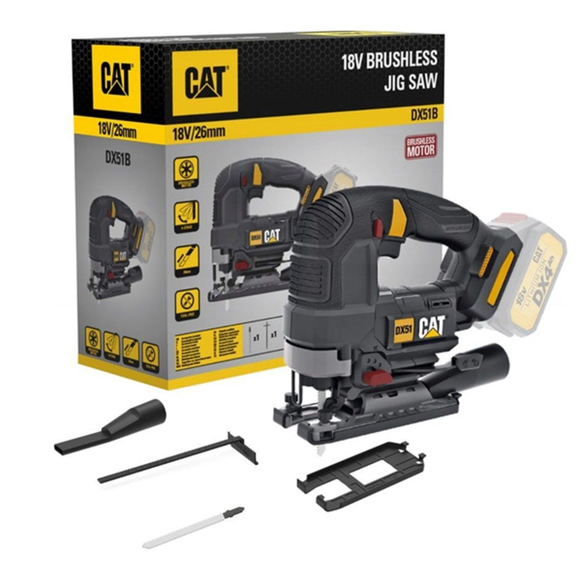 CAT Jig Saw BL 18V TOOL ONLY