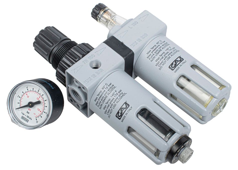 Filter Regulator Lubricator 1/4" With Auto Drain