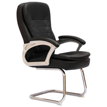 Office Chairs - Visitor PU Leather Finish - Black