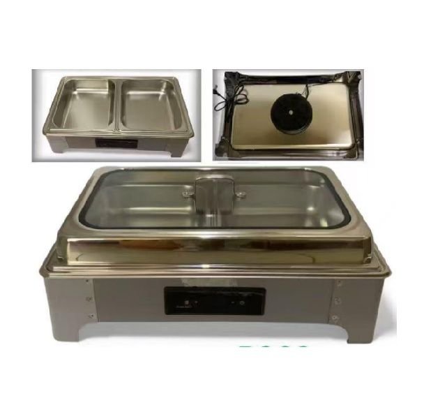 Rectangular Electric Chafing Dish or Electric Buffet Food Warmer BY WOODLY