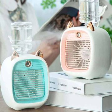 Rechargeable Mini Air Cooler Fan with Humidifier