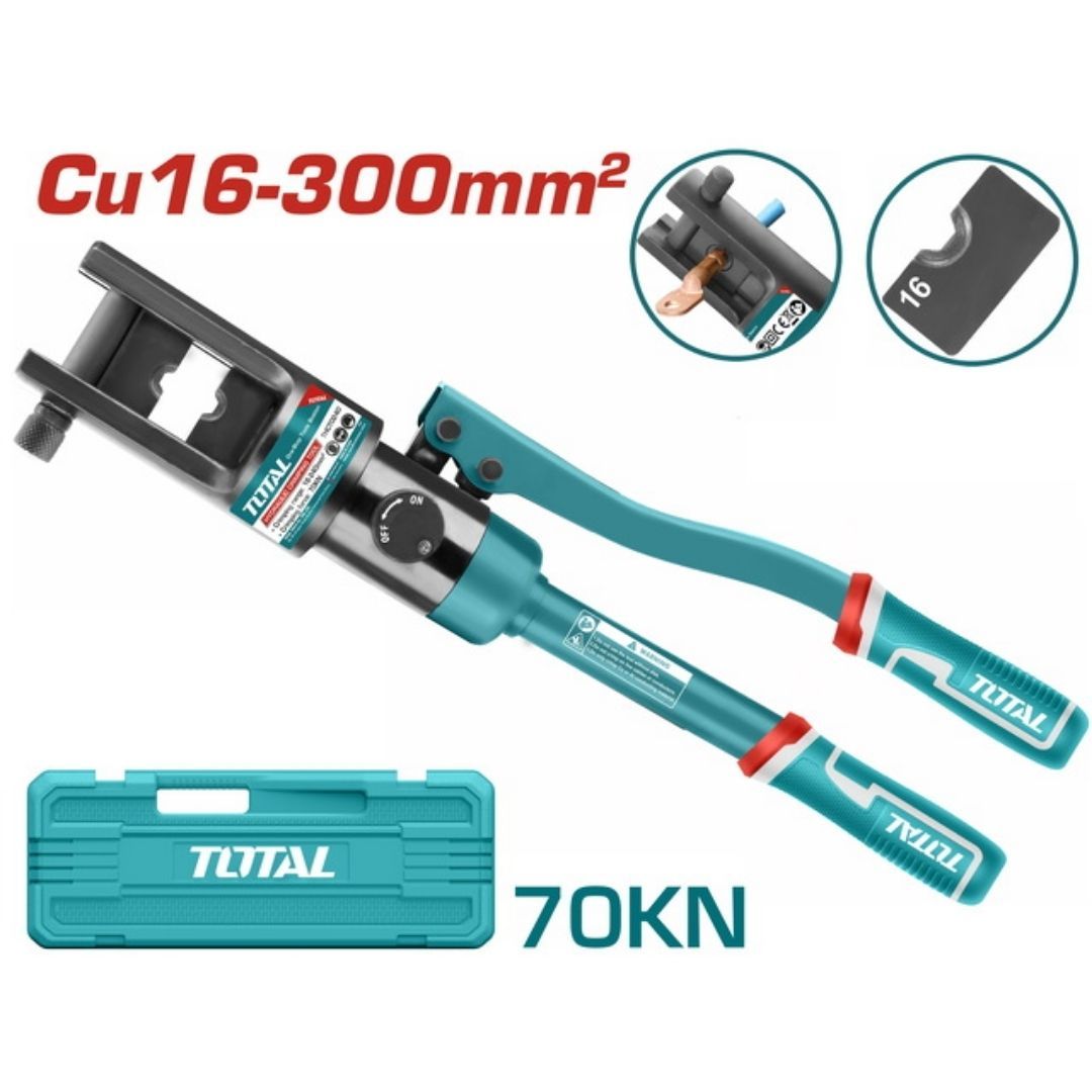 Total Hydraulic Crimper 16-300Mm Cu 16-300Mm2 70Kn Stroke 18Mm L475Mm- 2 Pack