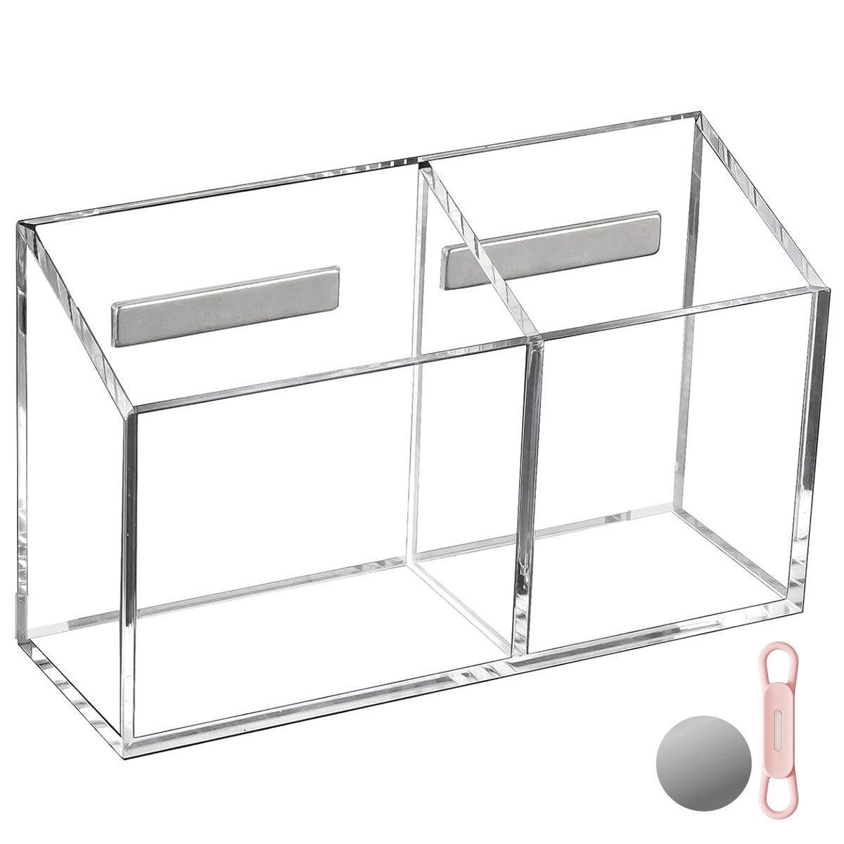Clear Acrylic Magnetic Pen Marker Stationery Holder For Fridge Refrigerator