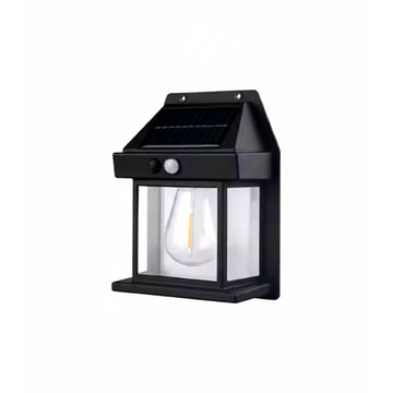 Solar Waterproof Outdoor Single Light Wall Lamp With Sensor
