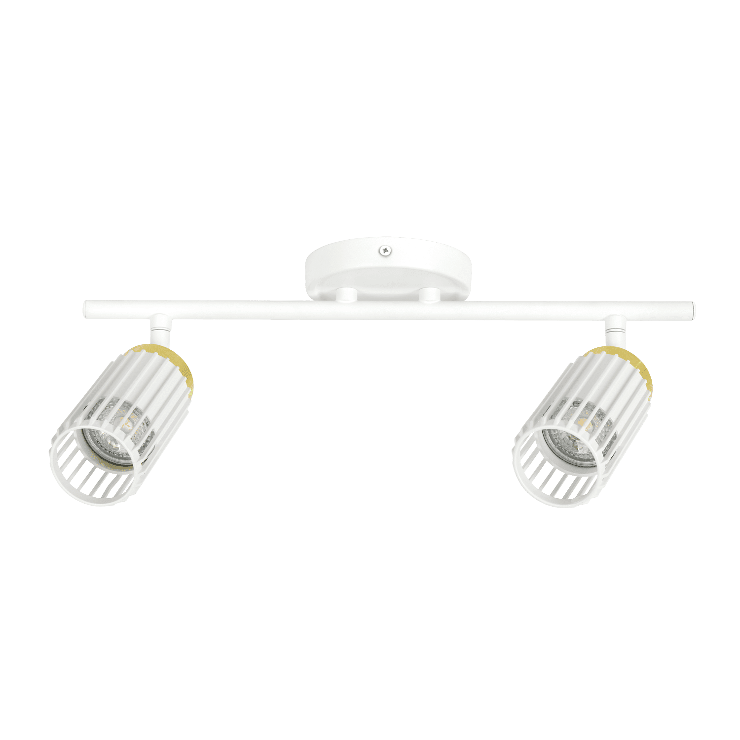 Zebbies Lighting Haven 2 Light White and Champagne Gold Spot Light