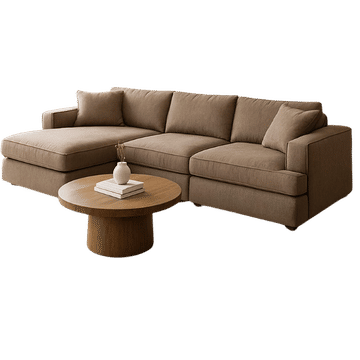L-Shaped Sectional Couch (3-Seater + Chaise)