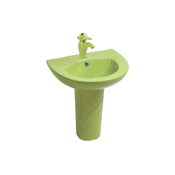 JUNIOR BASIN + PEDESTAL - GREEN