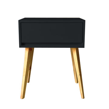 Fihlo One Drawer Side Table - Black