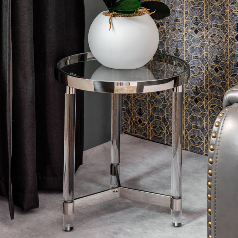 KC FURN – Secant Glass Side Table