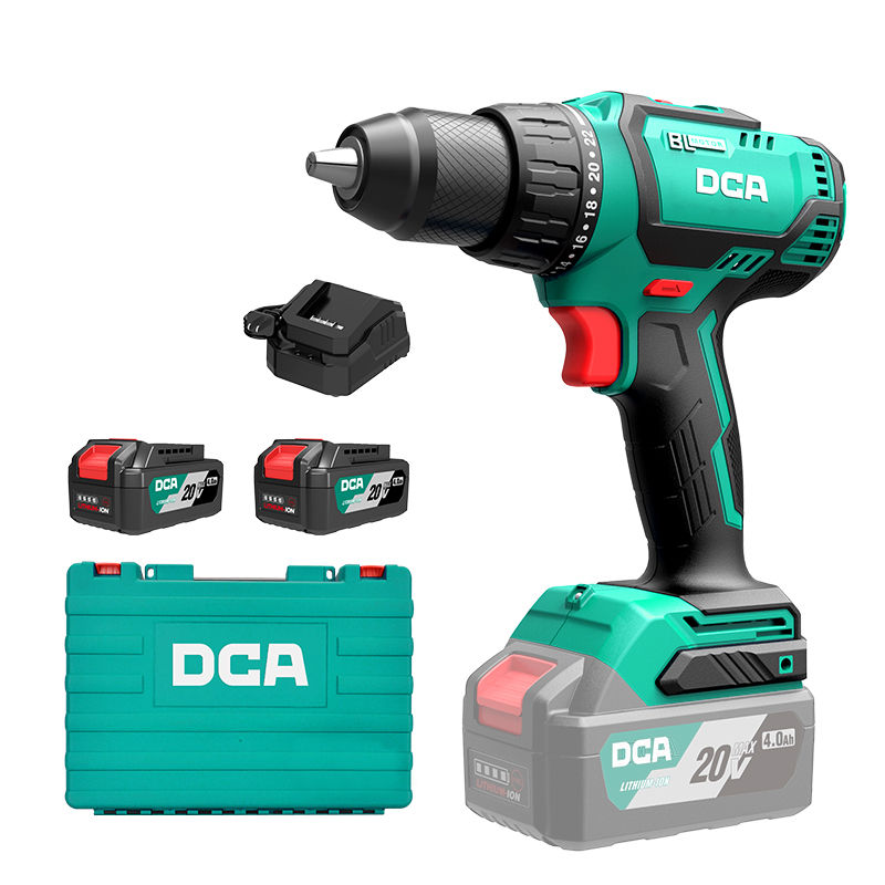 20V 13mm Brushless Driver Drill Kit With 4.0Ah*2 & Charger ADJZ04-13EM
