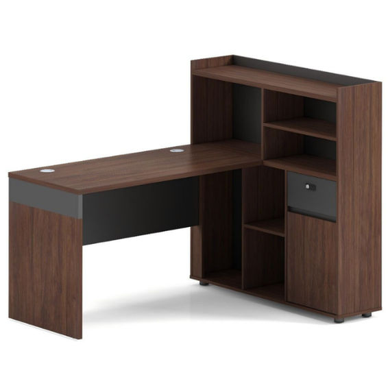 Integra Office Desk with Storage Hutch