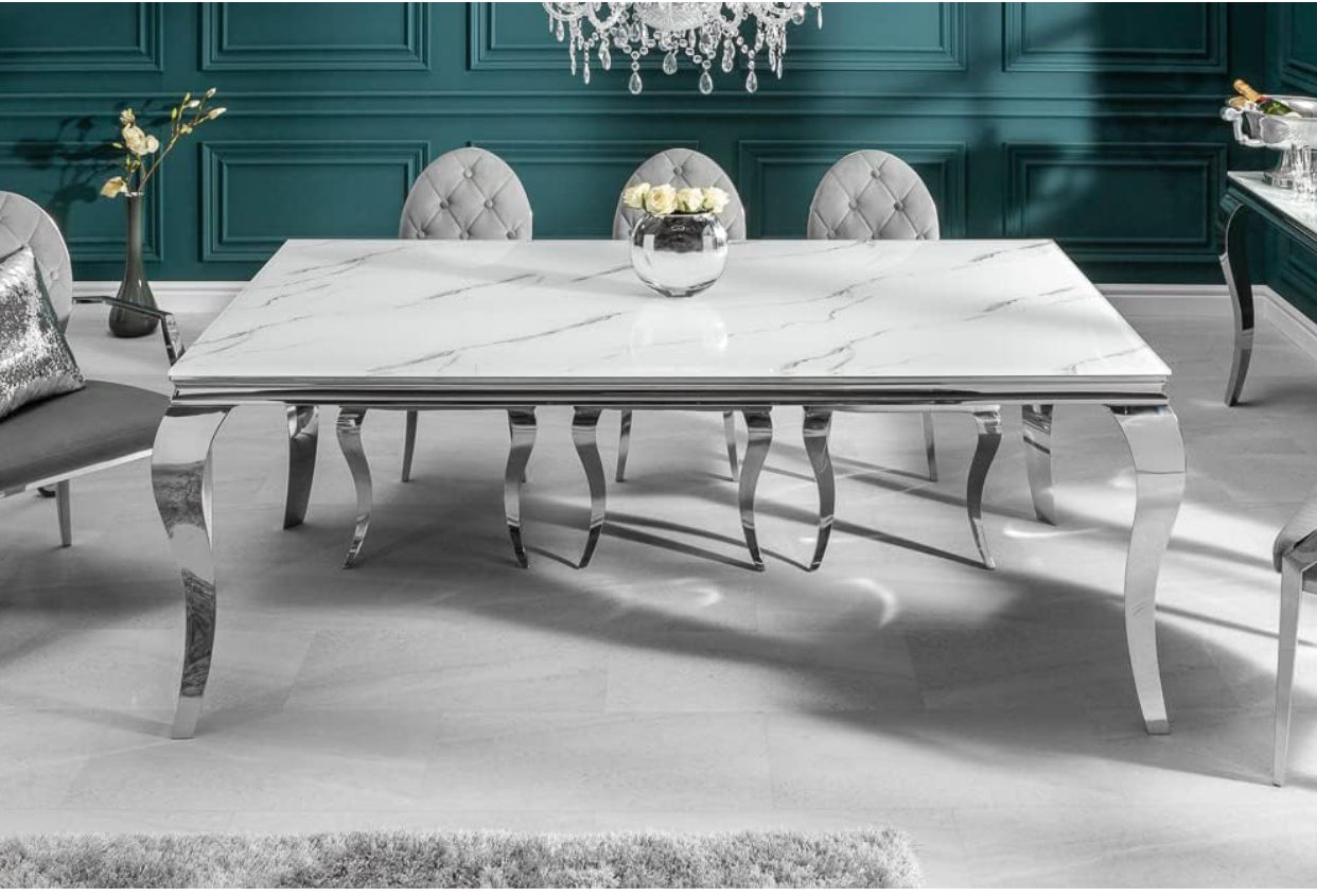 IG Furn - Cassidy 1.8m Dining Table Silver