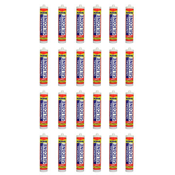 POWR Universal Silicone Sealant Grey 260ml Cartridge ( 24 Pack )