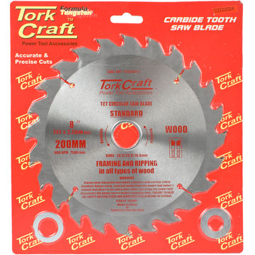 Tork Craft - Blade Tct 200 x 24T 30/20/16 General Purpose Rip