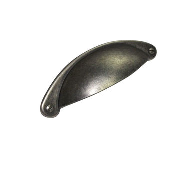 Cup Handle, Antique Pewter, 64mm