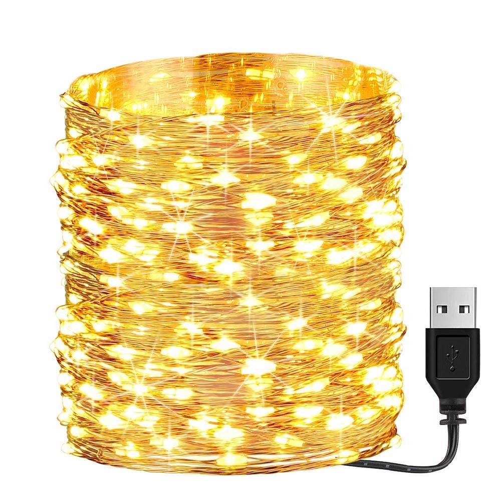 Litehouse 200LED Copper Warm White USB Fairy Lights - 20m