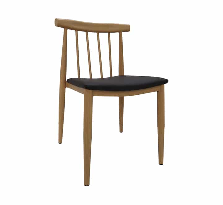 Vividitto - Wooden Look Dining Chair -Oak/Black