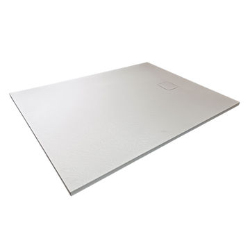 Earthstone Shower Tray - Trim-to-Fit, Ultra-Durable - White (1200x900mm) - Excl Waste