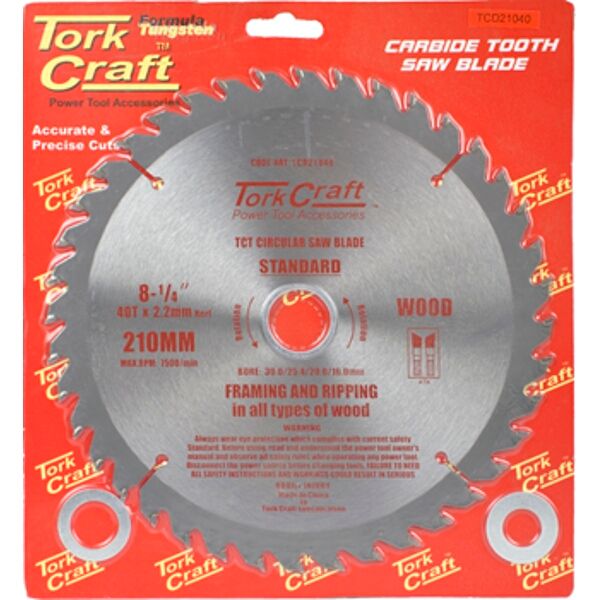 Blade Tct 210 X 40T 30/1/20/16 General Purpose Combination