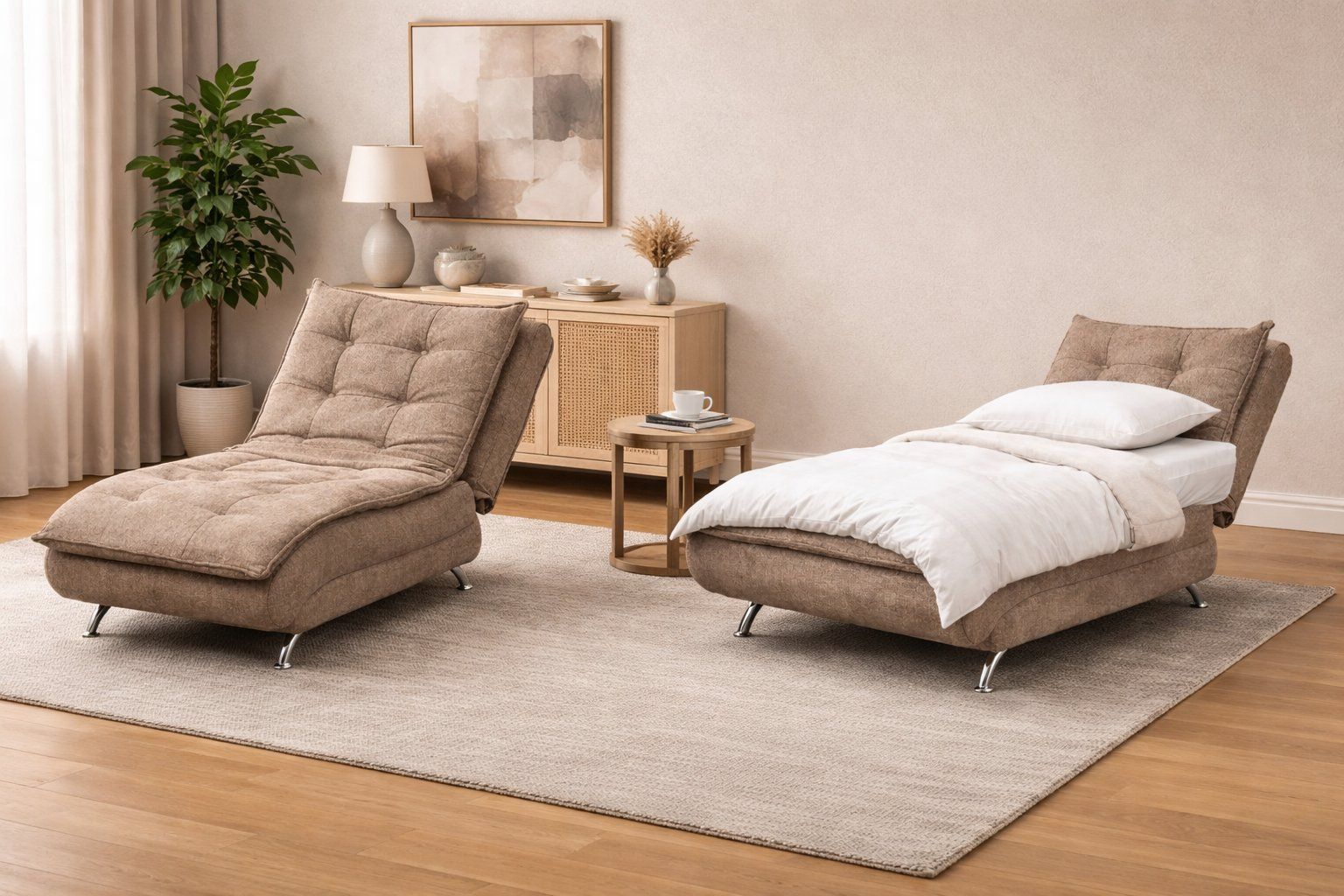 ASHER- Sofa Sleeper Loveseat Brown