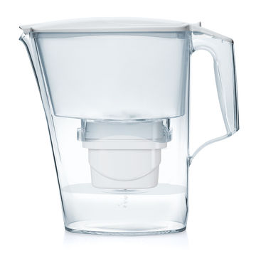 Aqua Optima Water Jug With 30 Day Filter Plastic White 2.5L "Liscia"