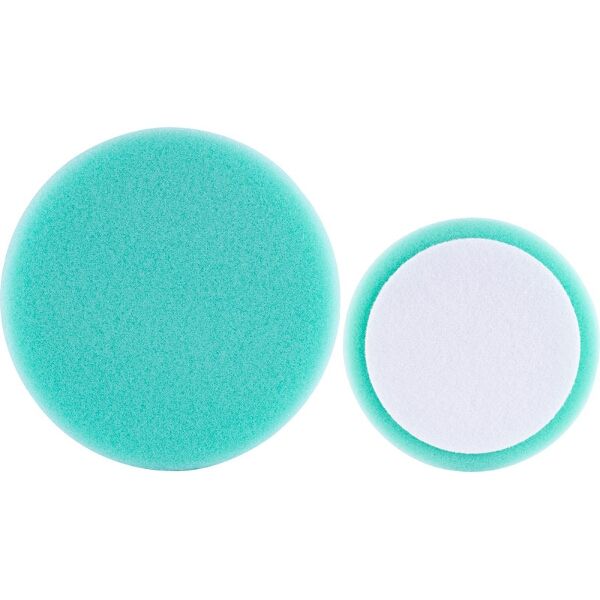 Foam Pad Hook And Loop Green Sponge 150Mm 6" Light Finishing
