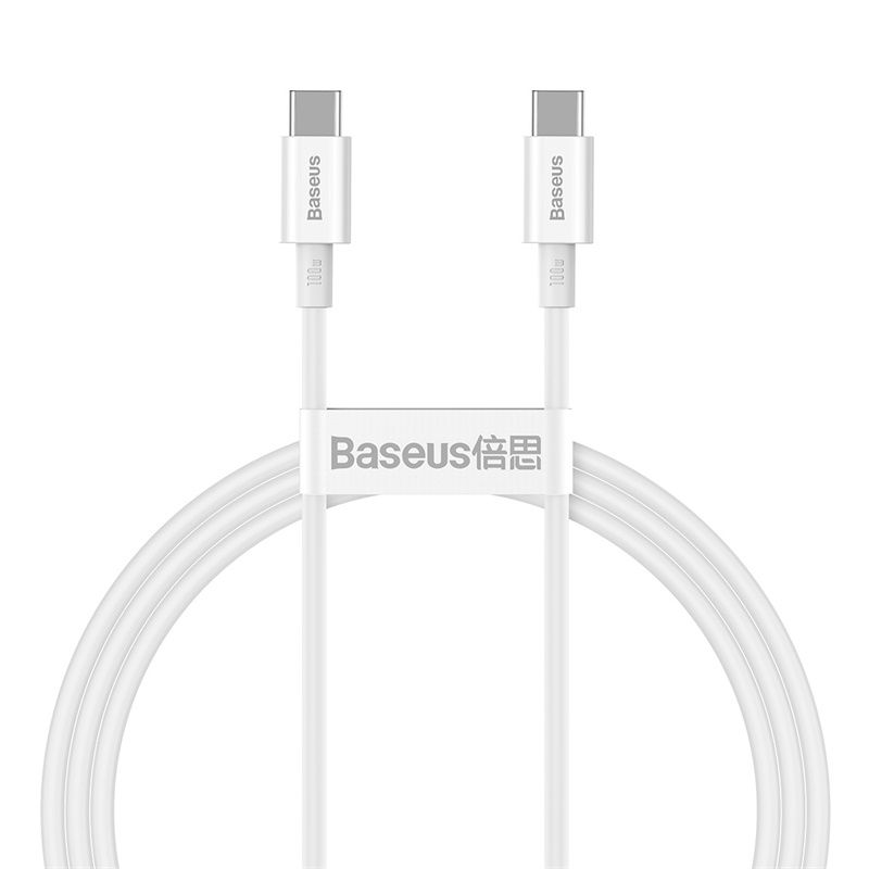 Baseus Superior Series Fast Charging Data Cable Type-C - Type-C 100W 1m - White