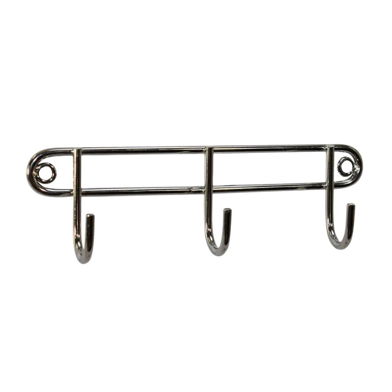 3 Hook Utility Rack, Stainless Steel