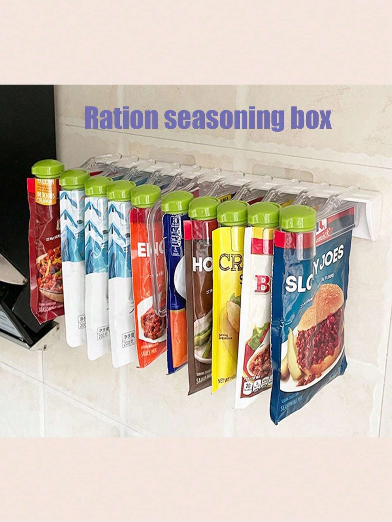 Spice Bag Storage Rack Set 10 Piece