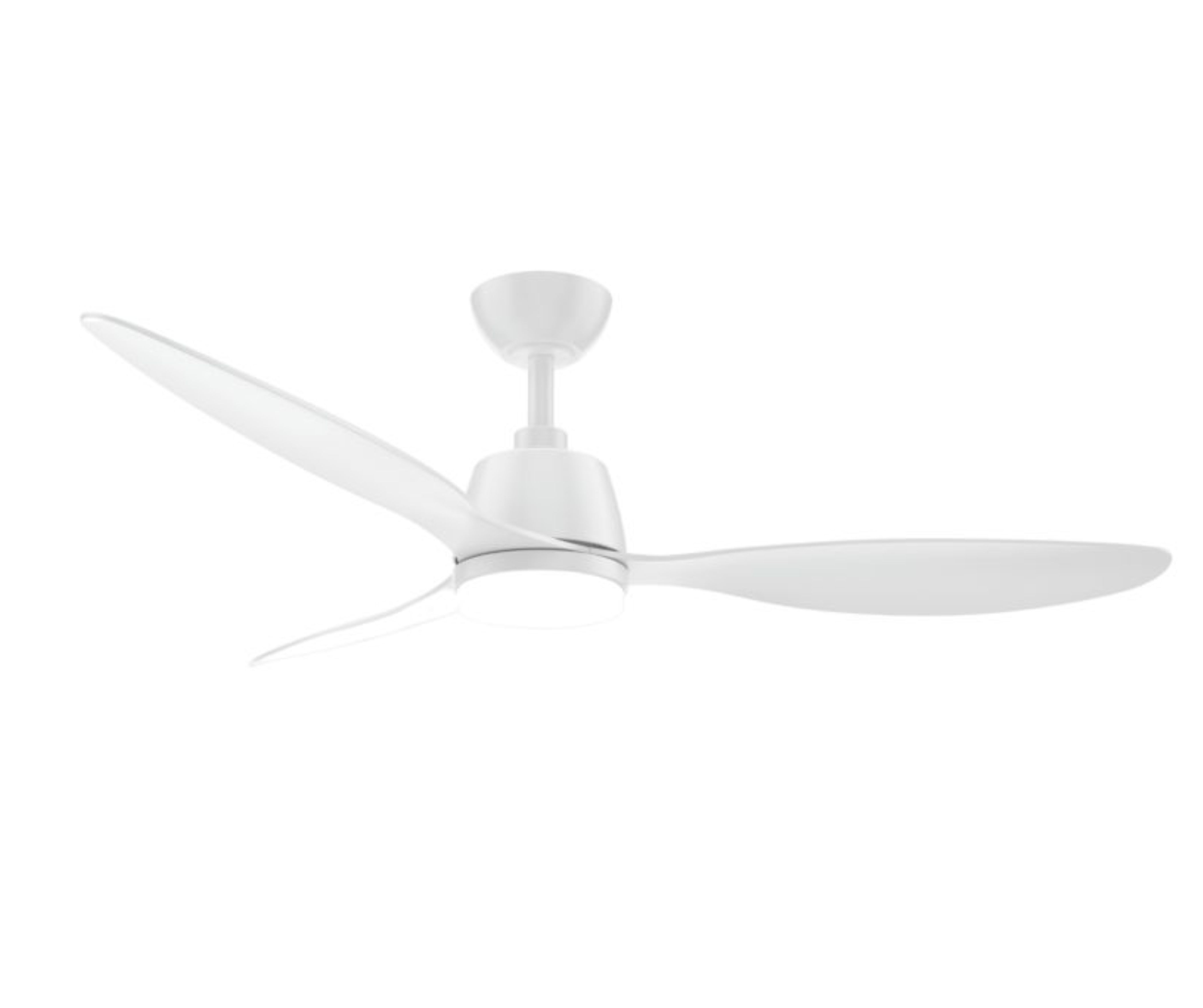 Solent Coastal Breeze 1232mm Sweep 3 Blade IoT Smart fan with LED Light and Infra-red Remote Control - White