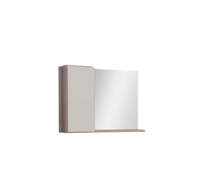 Alto 360 Wooden Bathroom Cabinet With Mirror -Tamarind