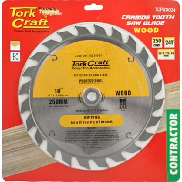 Blade Contractor 250 X 24T 30/16 Circular Saw Tct