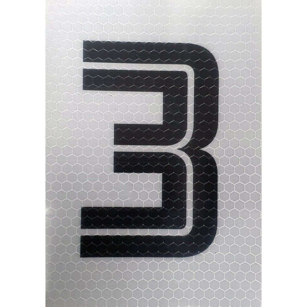 Black & White Reflective Number 3