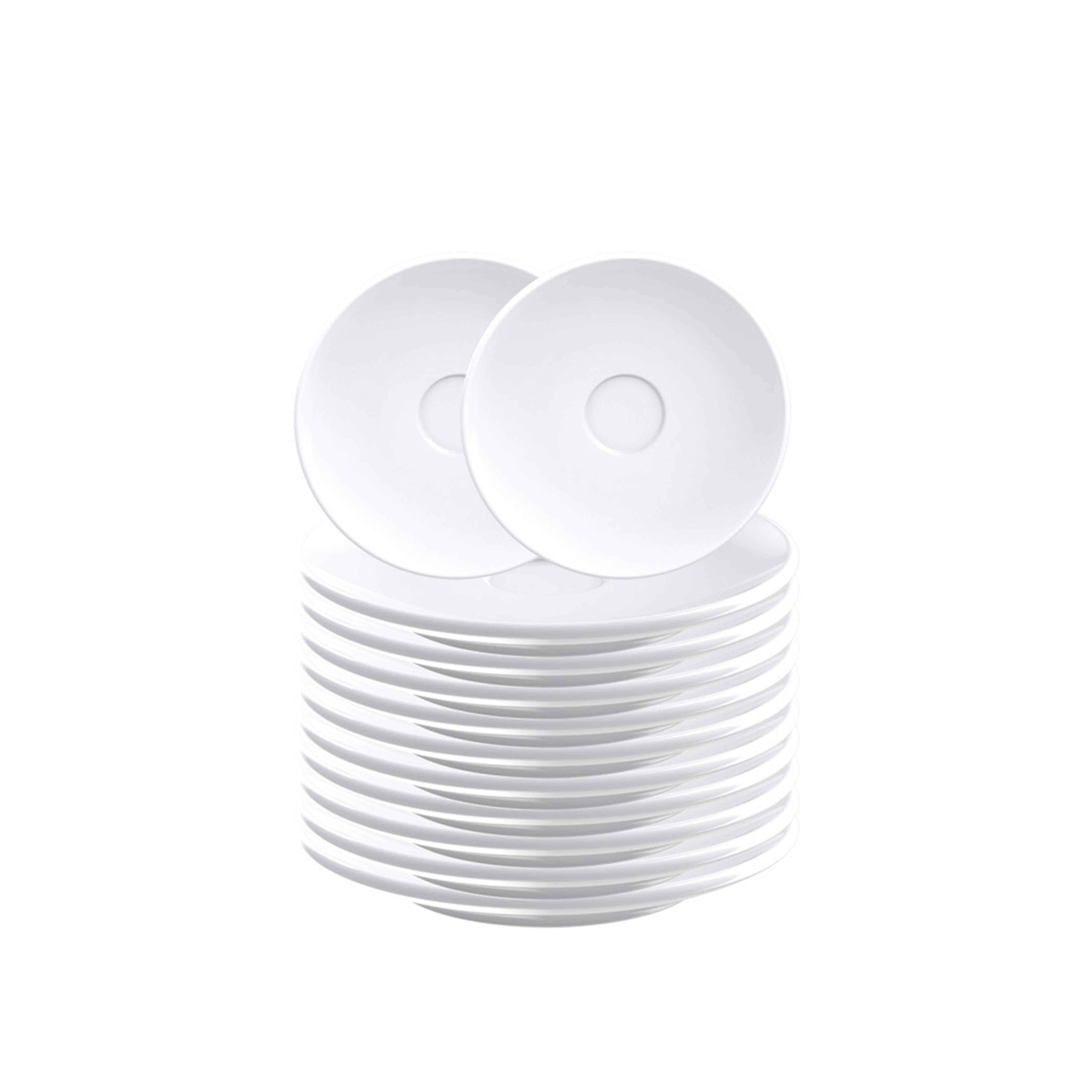 Tramontina Paola Porcelain Espresso Saucer- Set of 12