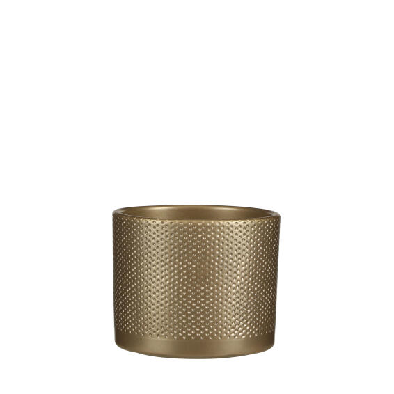 Pot Ceramic Era Round Gold Dia 17.5Cm