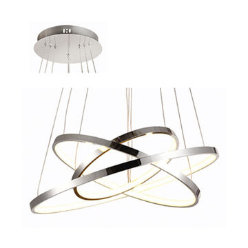 LED Pendant 3 RING 60W 4000K CHROME Energy saving Radiant Lighting