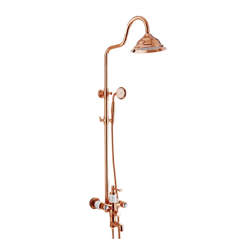 Rose Gold Shower  Faucet Mixer Set  8002-2