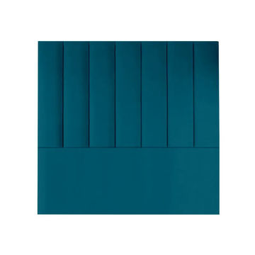 Maya Velvet Panel Headboard - Three Quarter - Teal