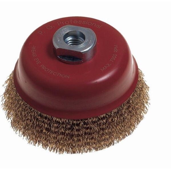 Wire Cup Brush Twisted 65mmxm14 for 115mm Angle Grinders, TORK