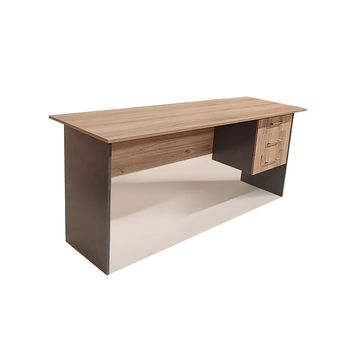 London 3 Drawer Desk 180cm - Sahara & Storm Grey
