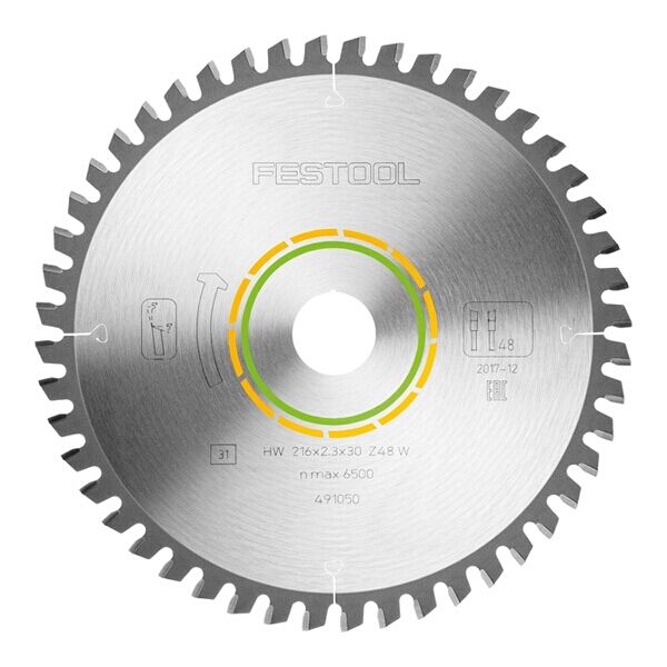 Festool Fine Tooth Saw Blade 216X2,3X30 W48 491050