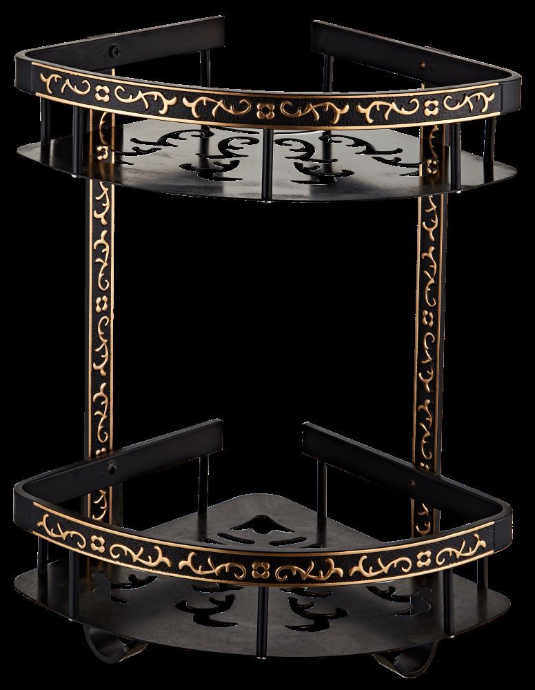 SHOWER CORNER CADDY DOUBLE - VINTAGE (ANTIQUE) BLACK (REDSTAR)